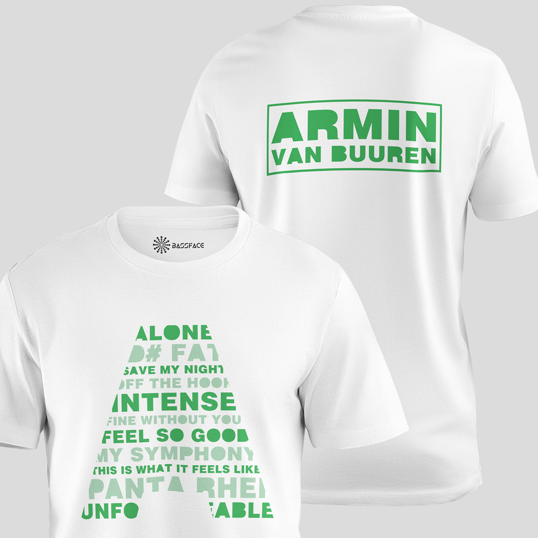 Armin Van Buuren - A Regular T-Shirt (White) - colorway 1, back view showing the logo