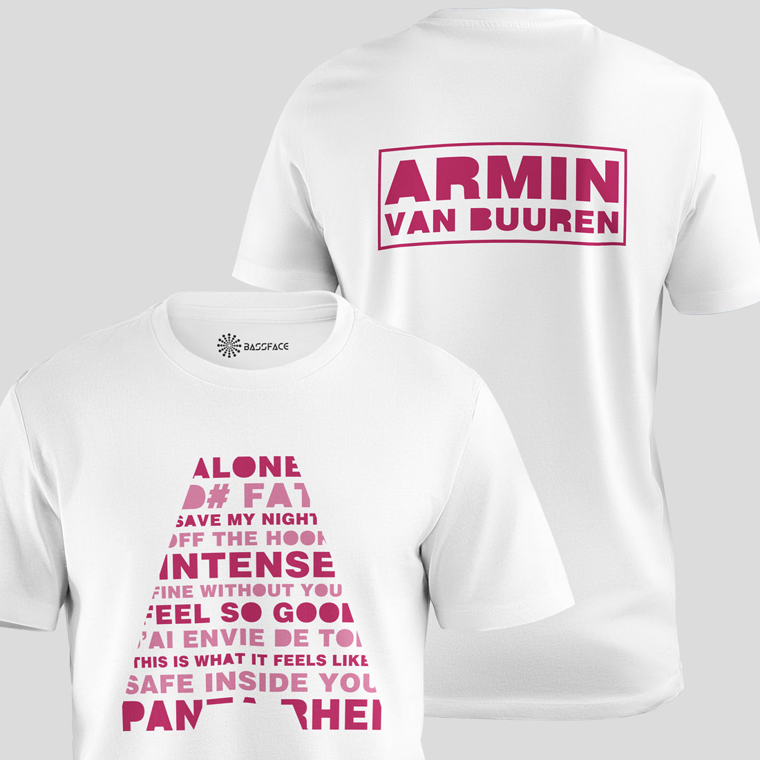 Armin Van Buuren - A Regular T-Shirt (White) - colorway 2, back view showing the logo