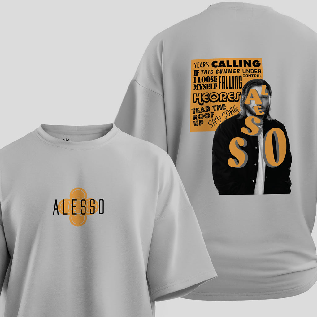 Alesso - Song Memories Oversized T-Shirt (Grey)