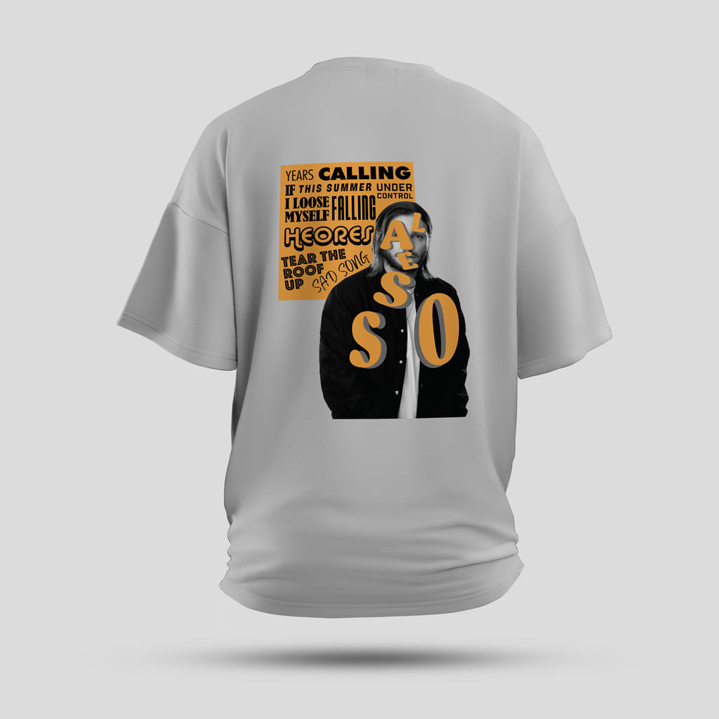 Alesso - Song Memories Oversized T-Shirt (Grey)