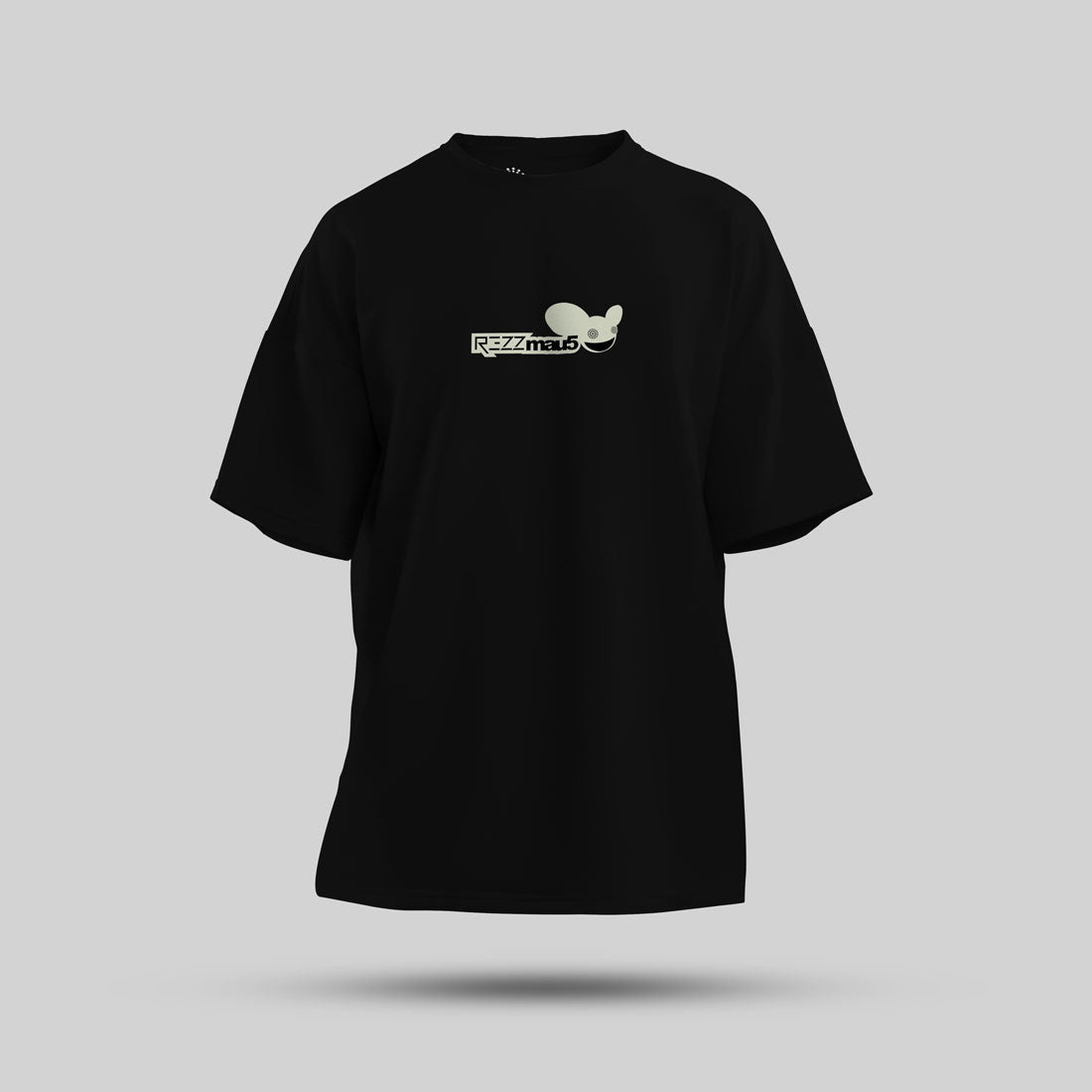 Deadmau5 & Rezz Presents Rezzmau5 - Artist Edition Oversized T-Shirt (Black) - front view showing the logo
