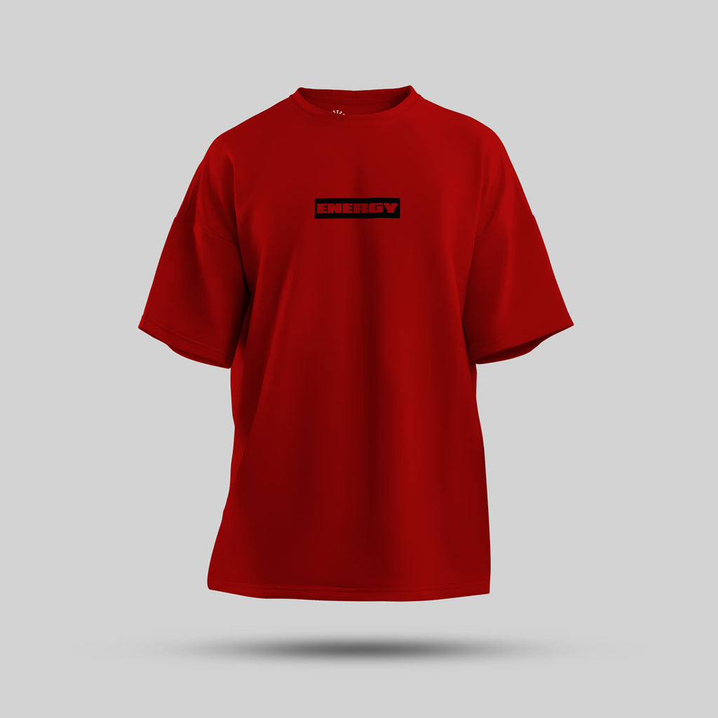 Hardwell & Bassjackers - Energy Art Edition Oversized T-Shirt (Red)