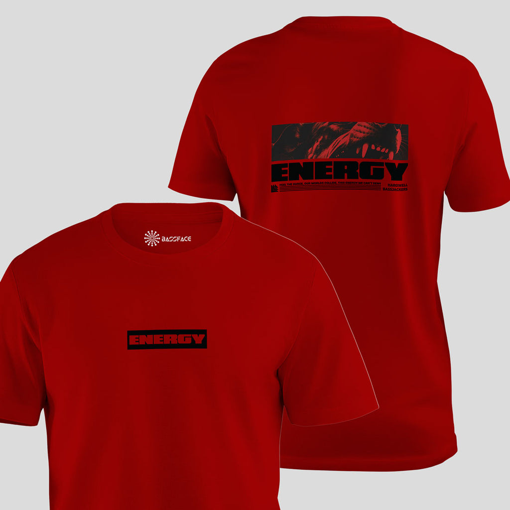 Hardwell & Bassjackers - Energy Art Edition Regular T-Shirt (Red)