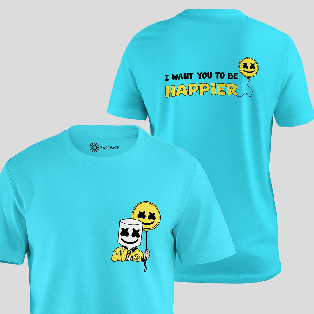 Marshmello - Happier Regular T-Shirt (Blue)