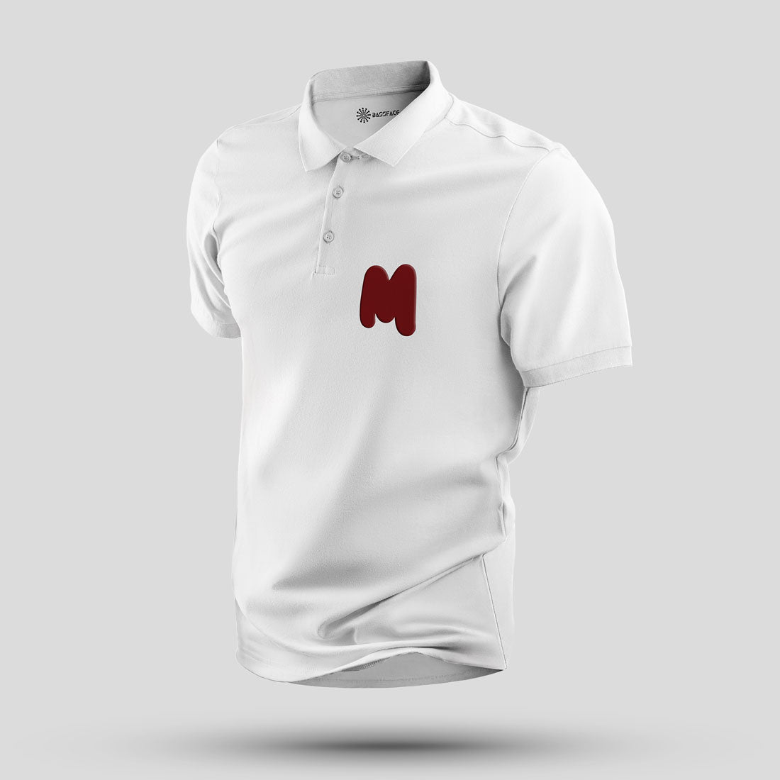 Marshmello - M Polo T-Shirt (White) - front view