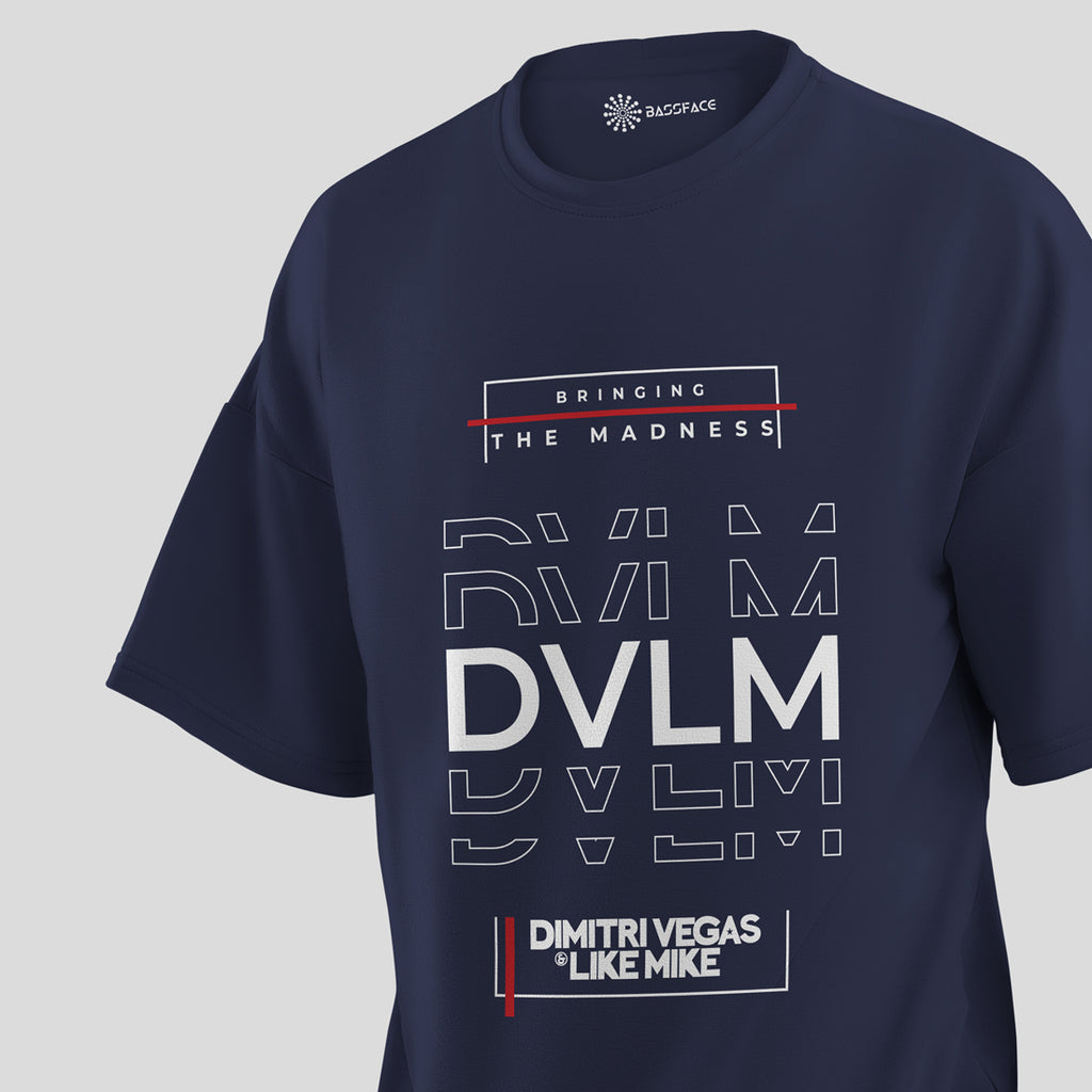 Dimitri Vegas and Like Mike - B.T.M. Oversized T-Shirt (Blue)