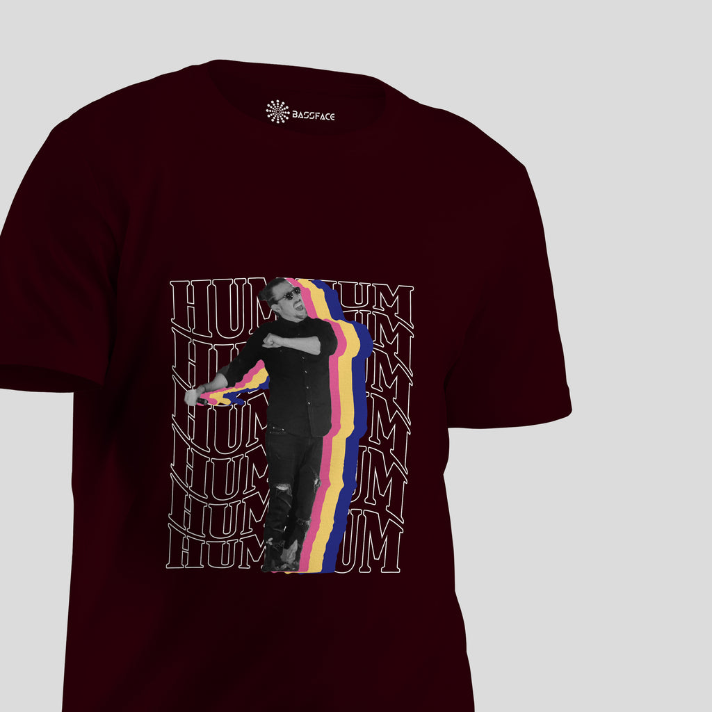 Dimitri Vegas and Like Mike - The Hum Regular T-Shirt (Maroon)