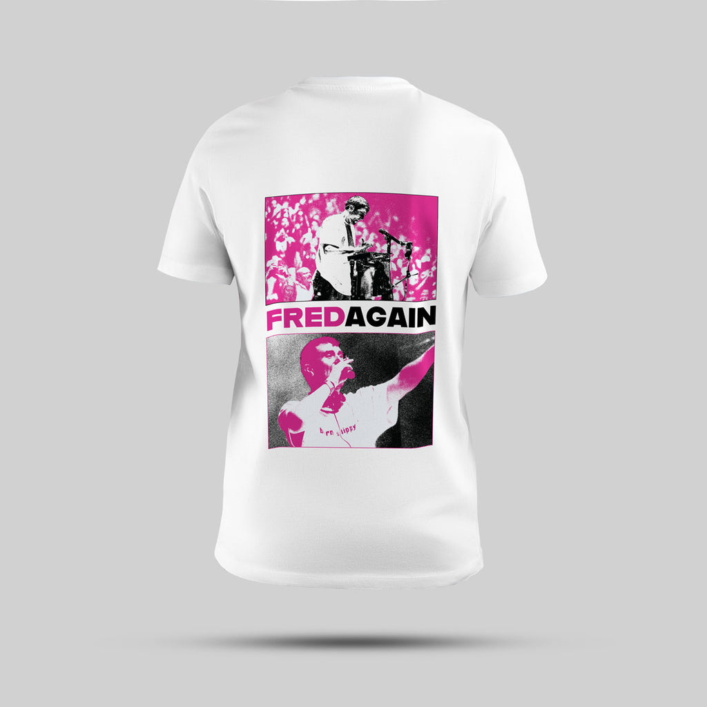 Fred Again - Artist Edition Regular T-Shirt (White) - back view showing the print