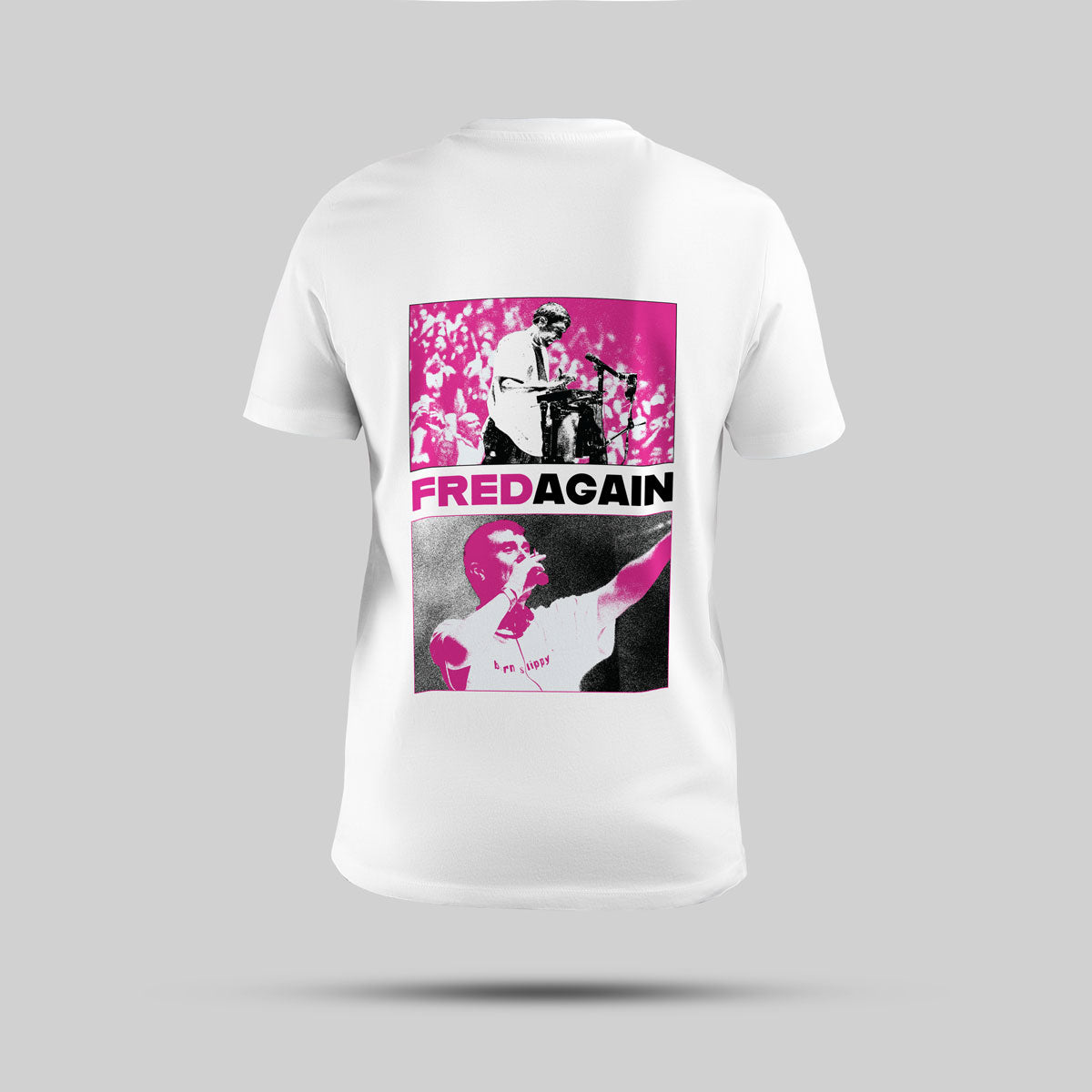 Fred Again - Artist Edition Regular T-Shirt (White) - back view showing the print