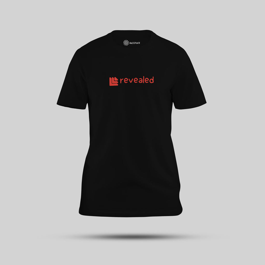 Hardwell x Bassjackers - Bang On The Drums Regular T-Shirt (Black) - front view showing the logo
