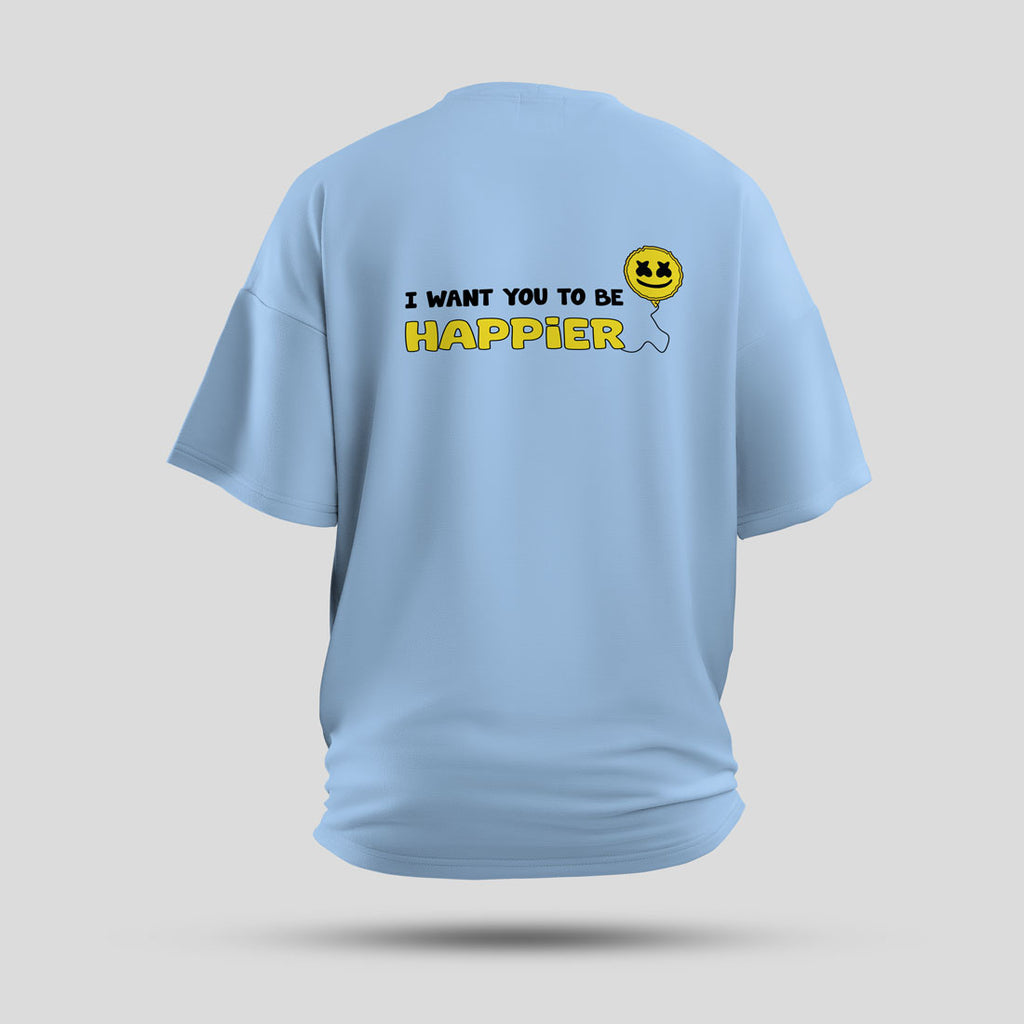Marshmello - Happier Oversized T-Shirt (Blue)