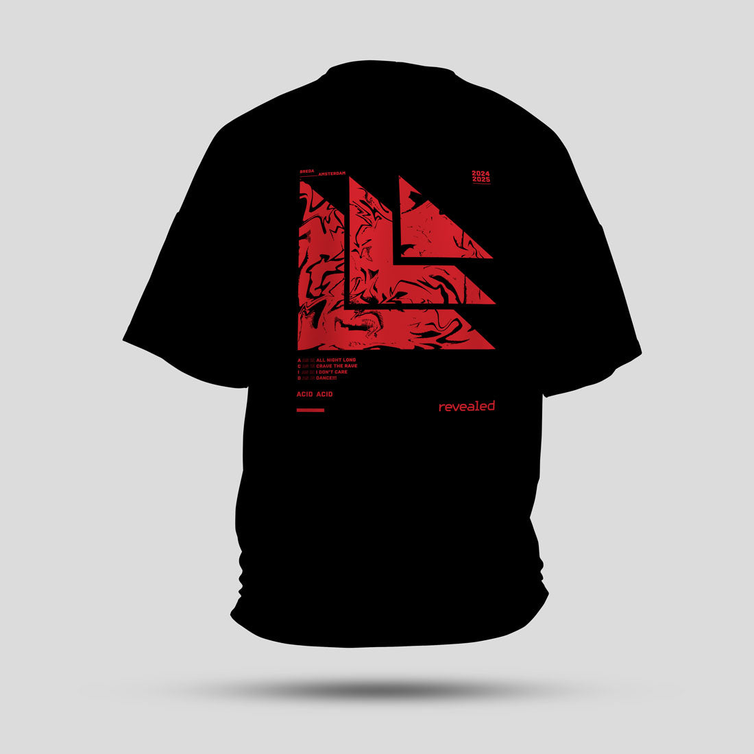 Hardwell & Maddix - Revealed A.C.I.D. Oversized T-Shirt (Black)