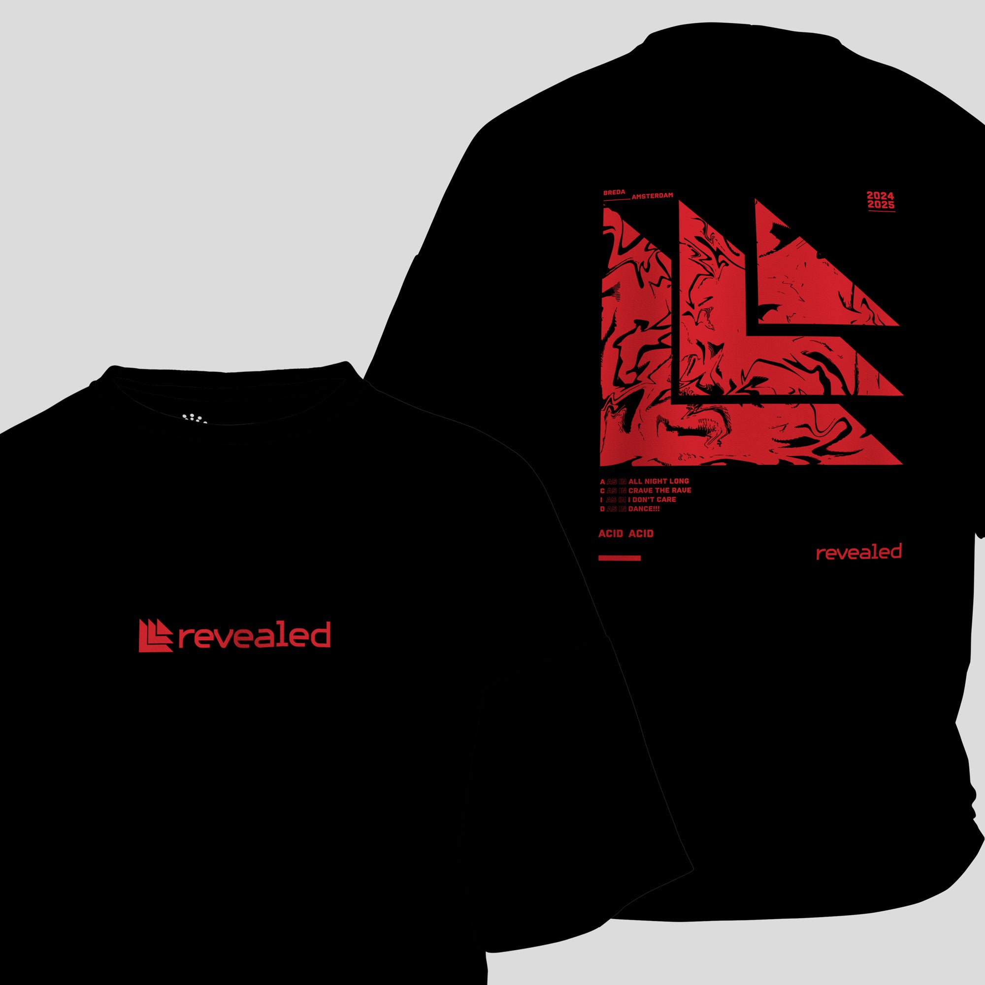 Hardwell & Maddix - Revealed A.C.I.D. Oversized T-Shirt (Black)