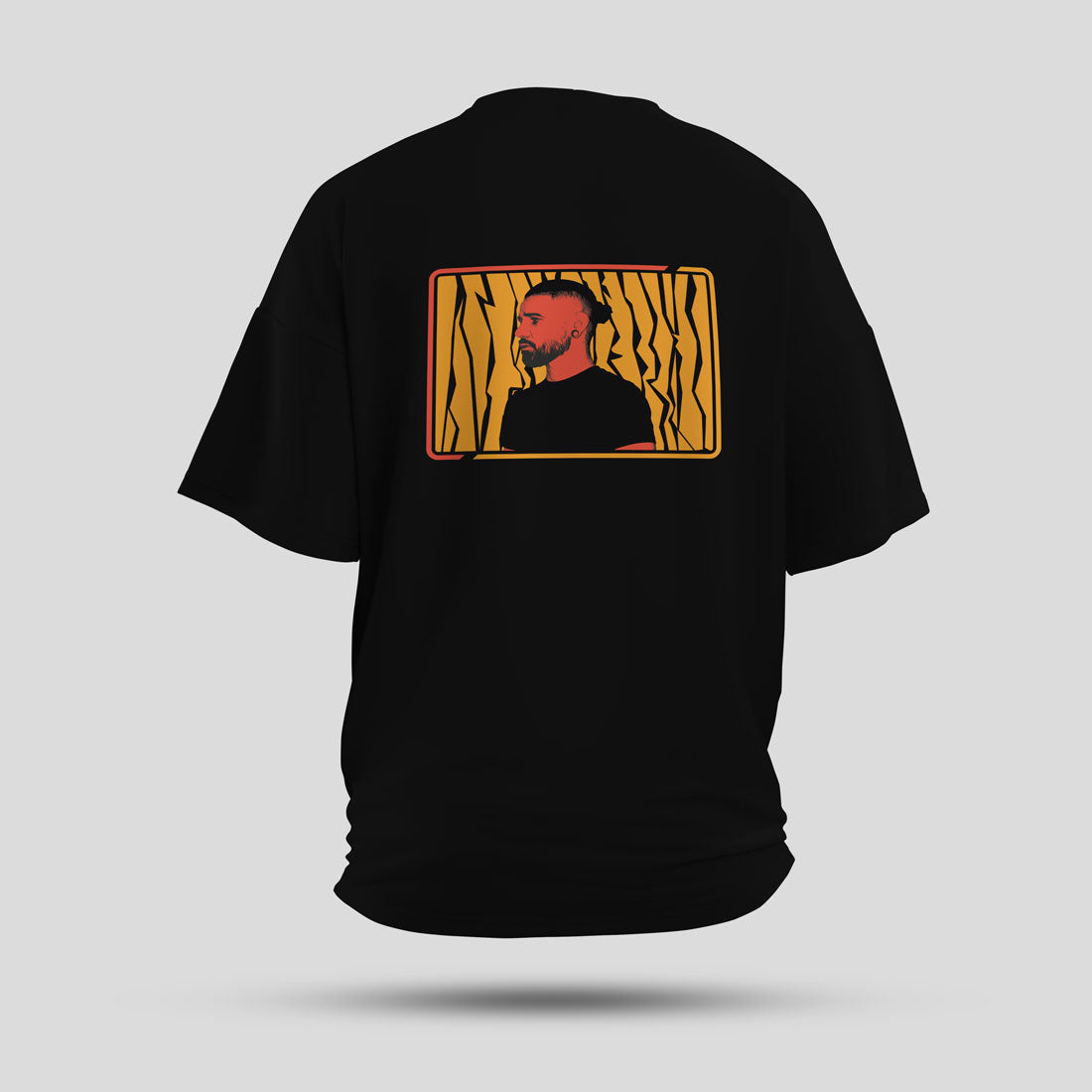 Skrillex - Artist Edition Oversized T-Shirt (Black) - back view showing the print