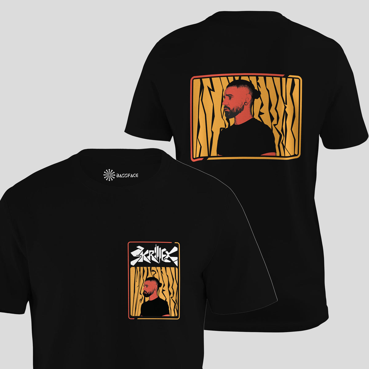 Skrillex - Artist Edition Regular T-Shirt (Black) - front and back view